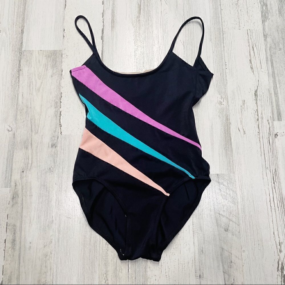 Vintage MAINSTREAM 1970’s Black One Piece
